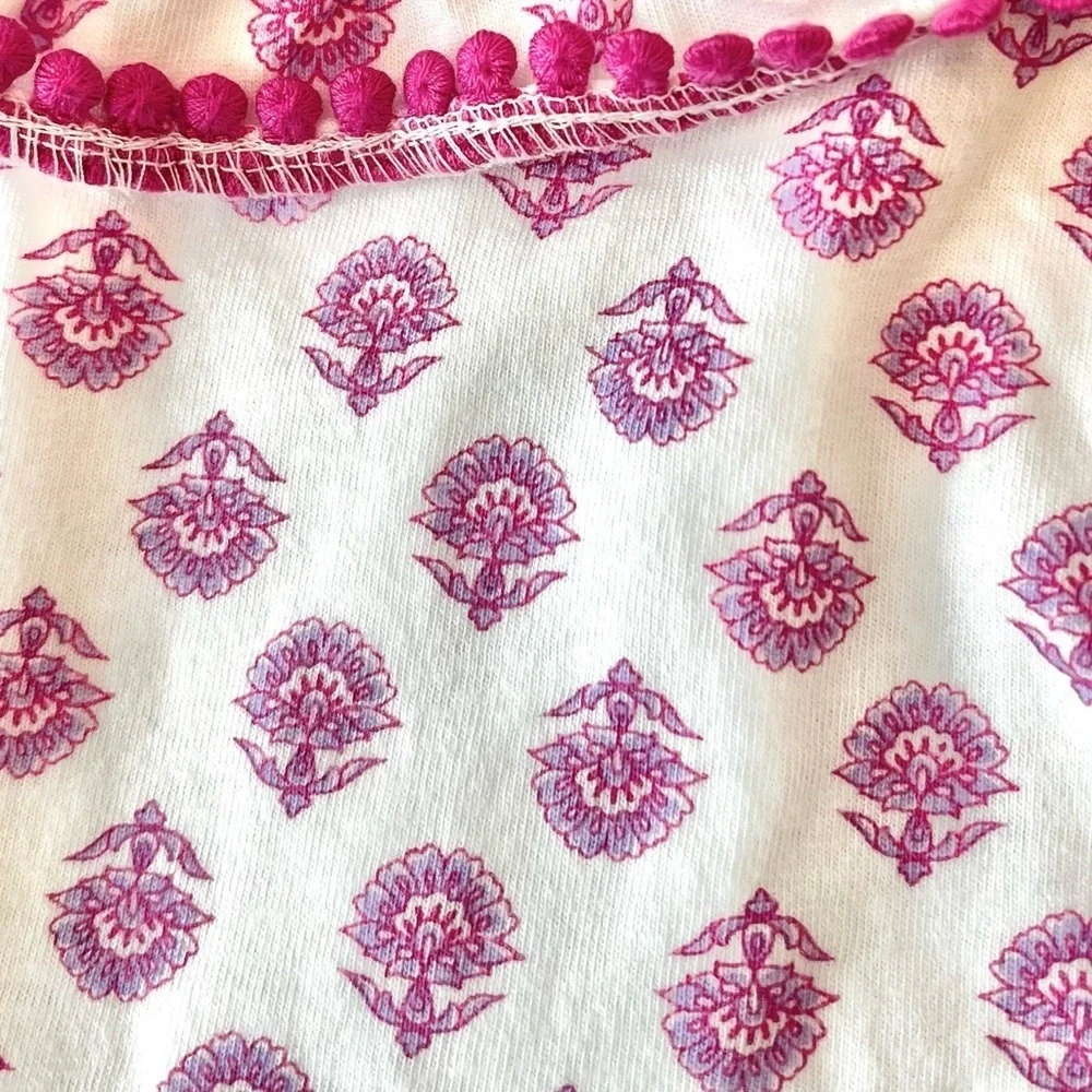 CARTER’S Adorable Pink & Purple Floral Romper BABY 9 Months - LIKE NEW